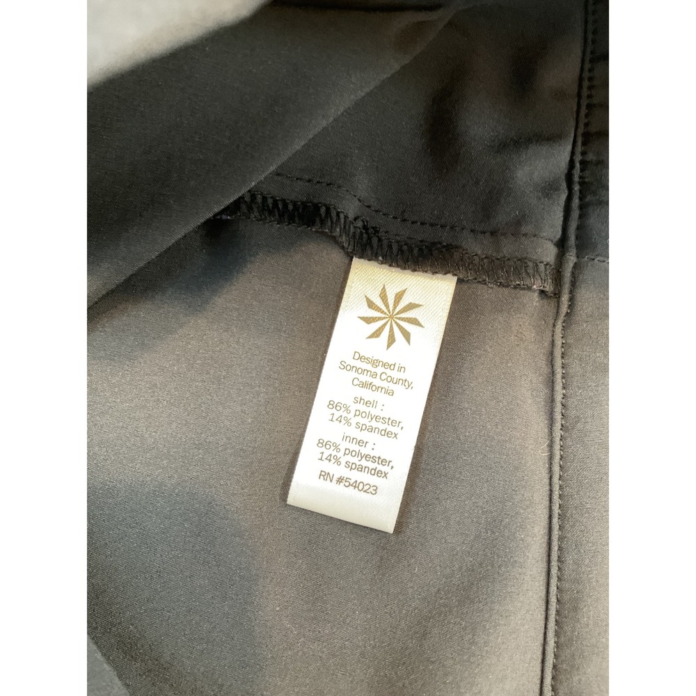 Athleta Womens Black Athletic Skort Side Zip Back Pocket Size 12 Golf Tennis - Picture 6 of 8